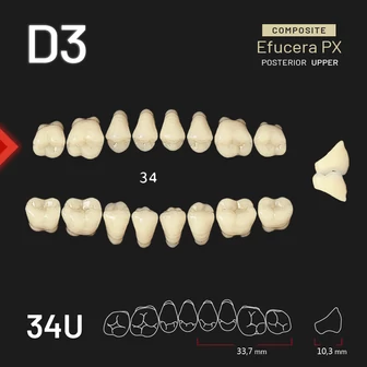 Yamahachi Composit EFUCERA felső rágó D3 34U