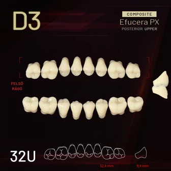 Yamahachi Composit EFUCERA felső rágó D3 32U