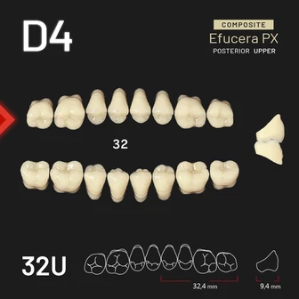 Yamahachi Composit EFUCERA felső rágó D4 32U