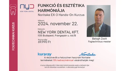 Kurzus - Funkció és esztétika harmóniája - Noritake EX-3 Hands-On - 2024.11.22.