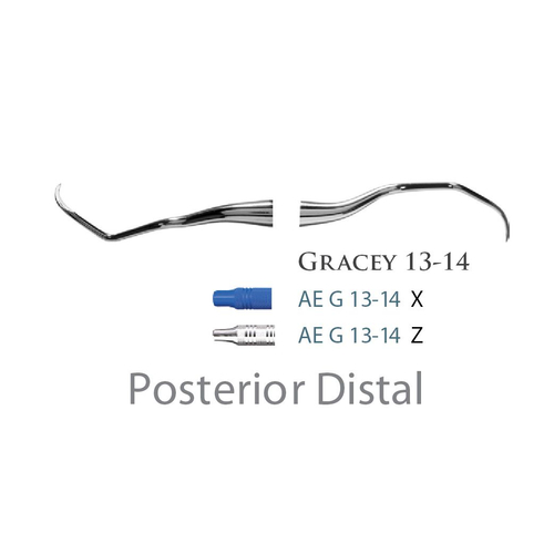 Fogászati műszer Gracey Standard 13-14 Posterior Distal, with stainless steel handle 38  fém nyéllel