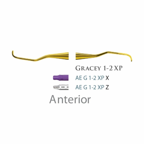 Fogászati műszer Gracey Standard 1-2 Anterior, with plastic handle 26  plasztik nyéllel