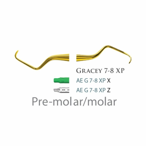 Fogászati műszer Gracey Standard 7-8 Pre-molar/molar, with plastic handle 26  plasztik nyéllel