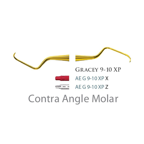 Fogászati műszer Gracey Standard 9-10 Contra Angle molar, with plastic handle 26  plasztik nyéllel