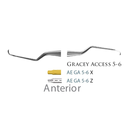Fogászati műszer Gracey +3 Access 5-6 Anterior, with plastic handle 39  plasztik nyéllel