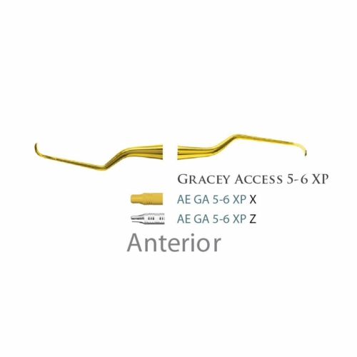 Fogászati műszer XP Gracey +3 Access 5-6 Anterior, with stainless steel handle 27  fém nyéllel