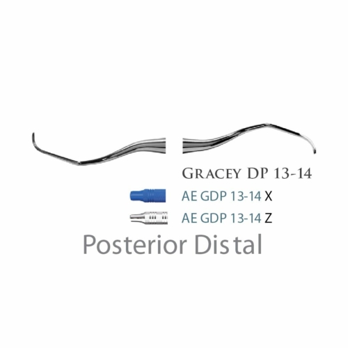 Fogászati műszer Gracey +3 Deep Pocket 13-14 Posterior Distal, with stainless steel handle 39  fém nyéllel