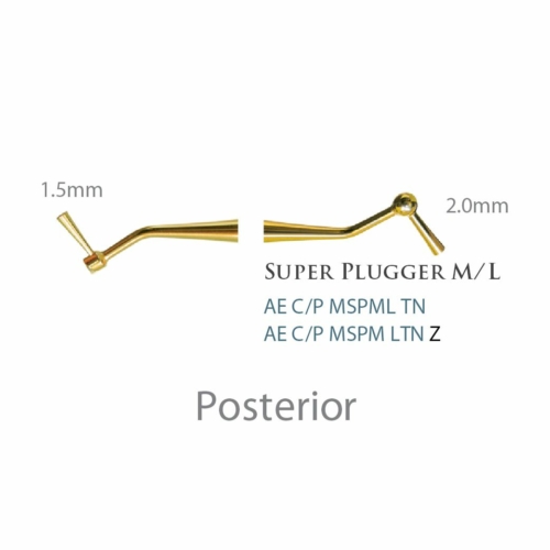 Fogászati műszer Composite Plastic Filling - Dr. Mopper Serie Super Plugger M/L Posterior, acél markolattal