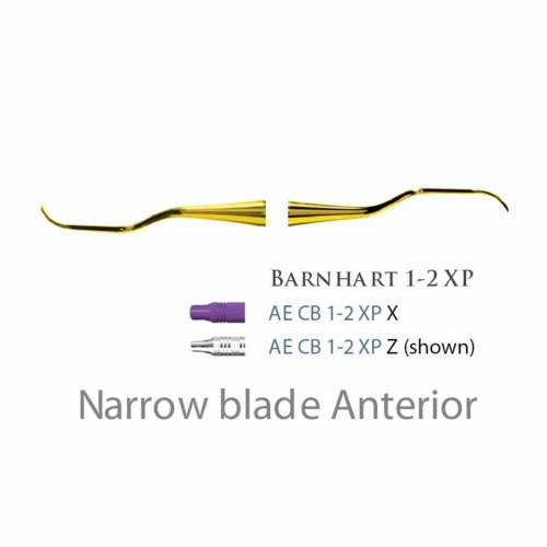Fogászati műszer XP Universal Curette Barnhart 1-2 Narrow Blade Anterior, with stainless steel handle 28  fém nyéllel