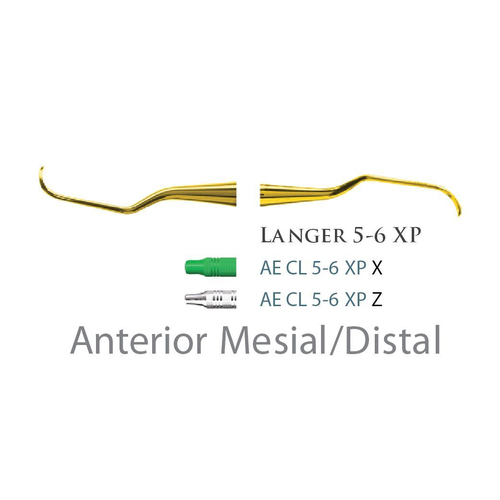 Fogászati műszer XP Universalküretten Langer 5-6 Anterior Mesial/Distal, with stainless steel handle 28  fém nyéllel