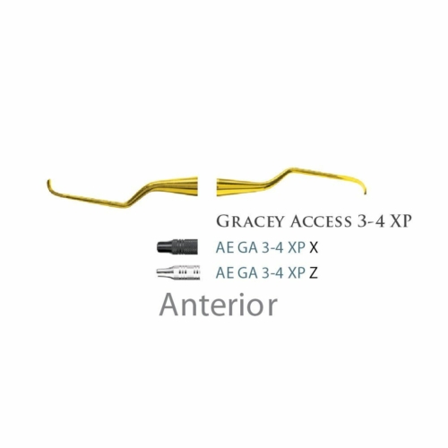 Fogászati műszer XP Gracey +3 Access 3-4 Anterior, with plastic handle 39  plasztik nyéllel