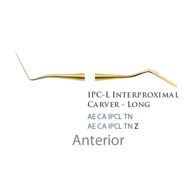 Fogászati műszer Composite Plastic Filling - Dr. Mopper Series IPC-L Interproximal Carver - Long Anterior, fém nyél