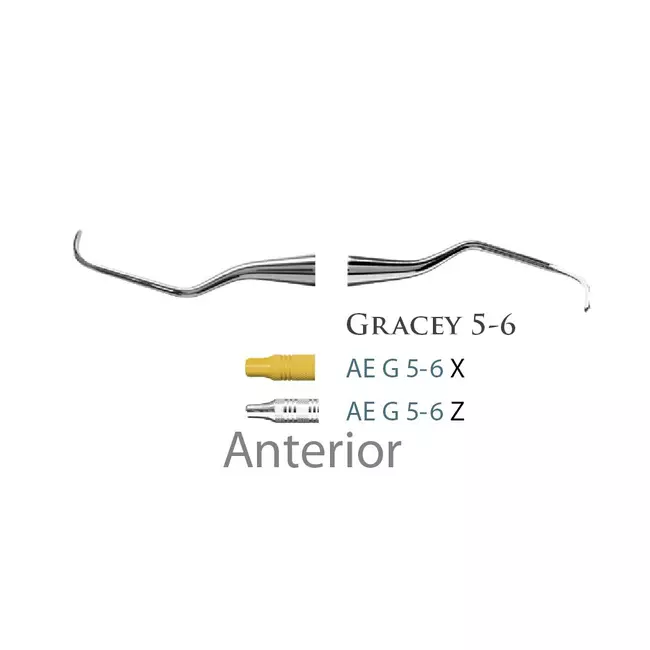Fogászati műszer Gracey Standard 5-6 Anterior, with plastic handle 38  plasztik nyéllel