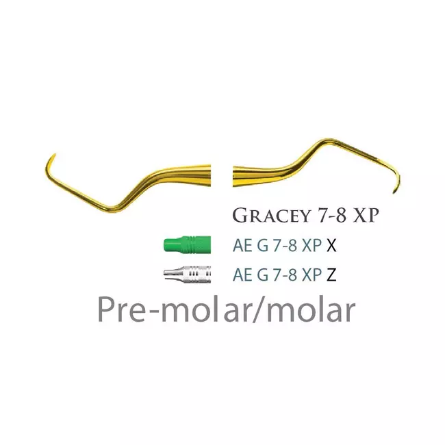 Fogászati műszer Gracey Standard 7-8 Pre-molar/molar, with plastic handle 26  plasztik nyéllel