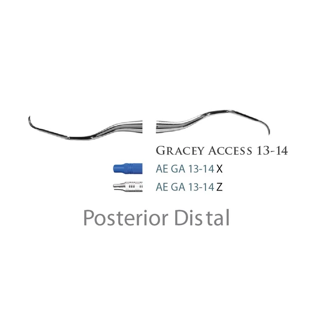 Fogászati műszer Gracey +3 Access 13-14 Posterior Distal, with plastic handle 39  plasztik nyéllel