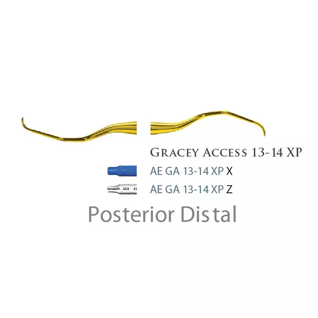 Fogászati műszer XP Gracey +3 Access 13-14 Posterior Distal, with stainless steel handle 27  fém nyéllel