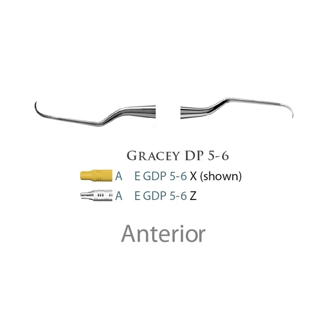 Fogászati műszer Gracey +3 Deep Pocket 5-6 Anterior, with stainless steel handle 39  fém nyéllel