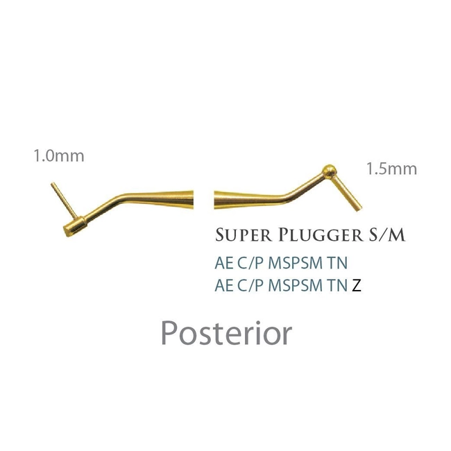 Fogászati műszer Composite Plastic Filling - Dr. Mopper Serie Super Plugger S/M Posterior, fém nyél