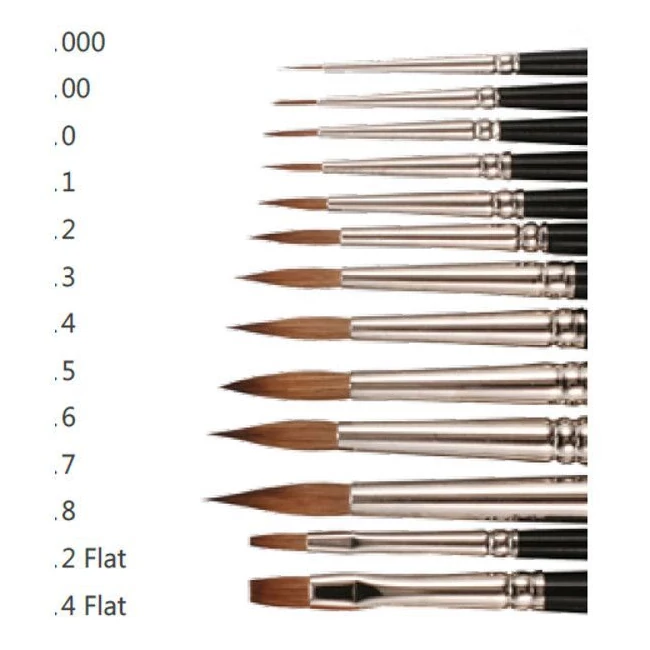 Keystone Szőrecset No.4 lapos Kolinsky