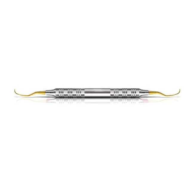 Fogászati műszer XP Universal Curette Langer 1-2 Posterior Mesial/Distal, acél markolattal