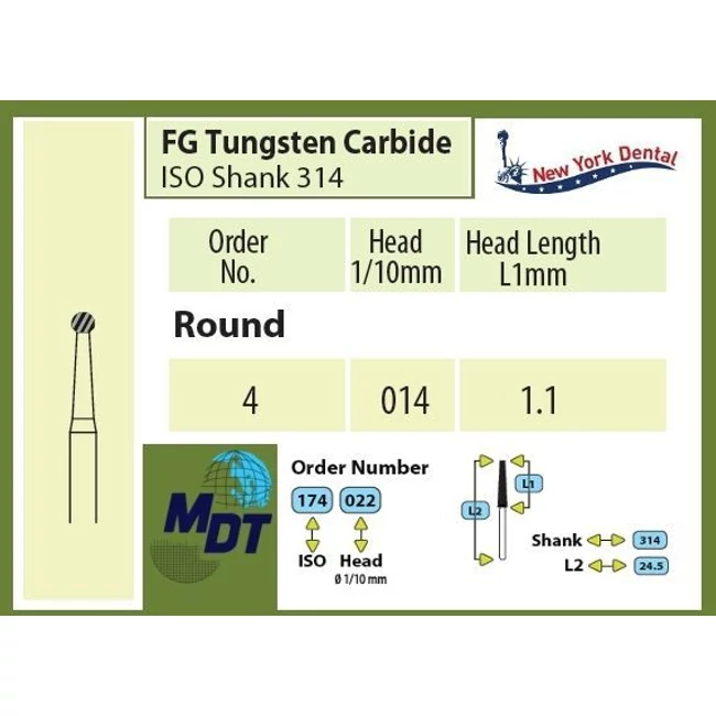 MDT FG Karbidfúró Gömb TC 4