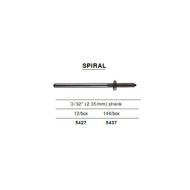 DEDECO Mandrel Spirál horonnyal 1db