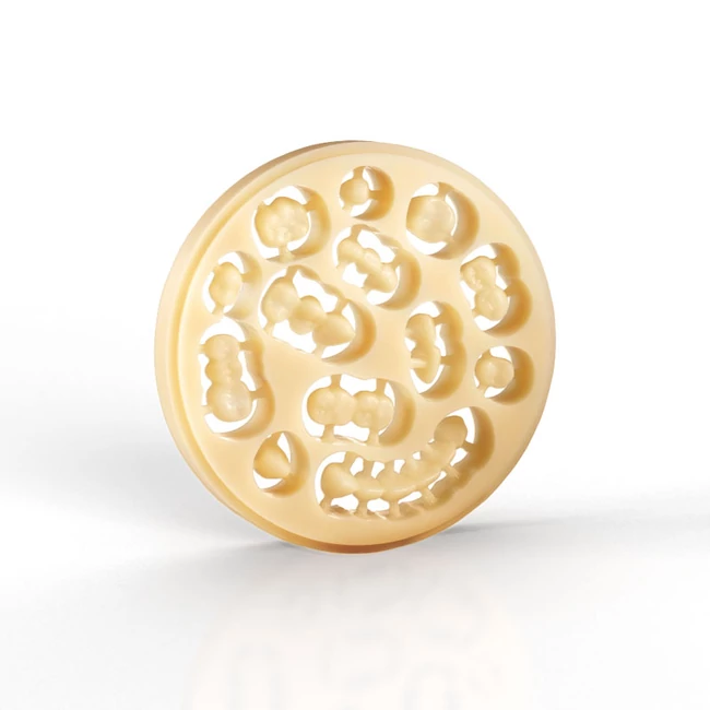 Yamahachi PMMA Ideiglenes C&B CAD/CAM tömb Ø98,5x18mm B2