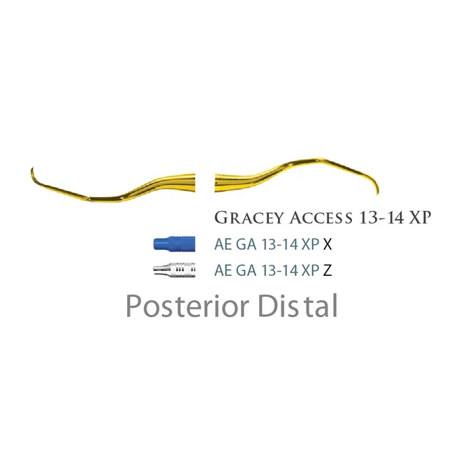 Fogászati műszer XP Gracey +3 Access 13-14 Posterior Distal, with plastic handle 27  plasztik nyéllel