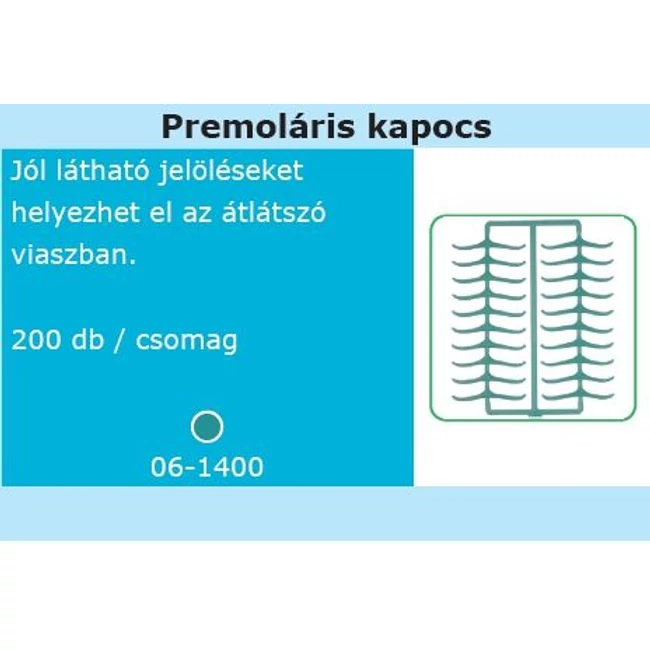 Surface Viasz - Premoláris kapocs (200 db)