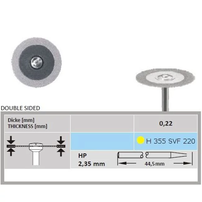 Surface gyémánt szeparáló H 355SVF 220