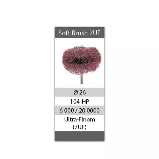 Zermatt Soft Brush 7UF - kidolgozó szivacskefe