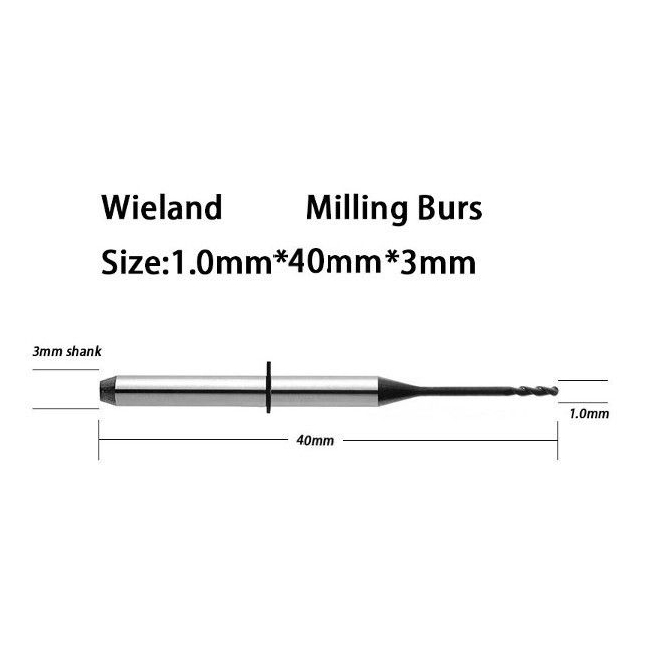 ZircoMill Wieland Select Frézer 1,0 mm