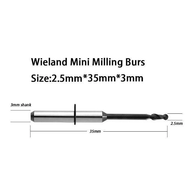 ZircoMill Wieland Mini Frézer 2,5 mm
