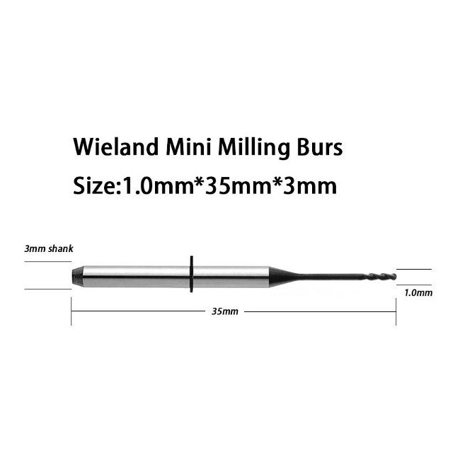 ZircoMill Wieland Mini Frézer 1,0 mm