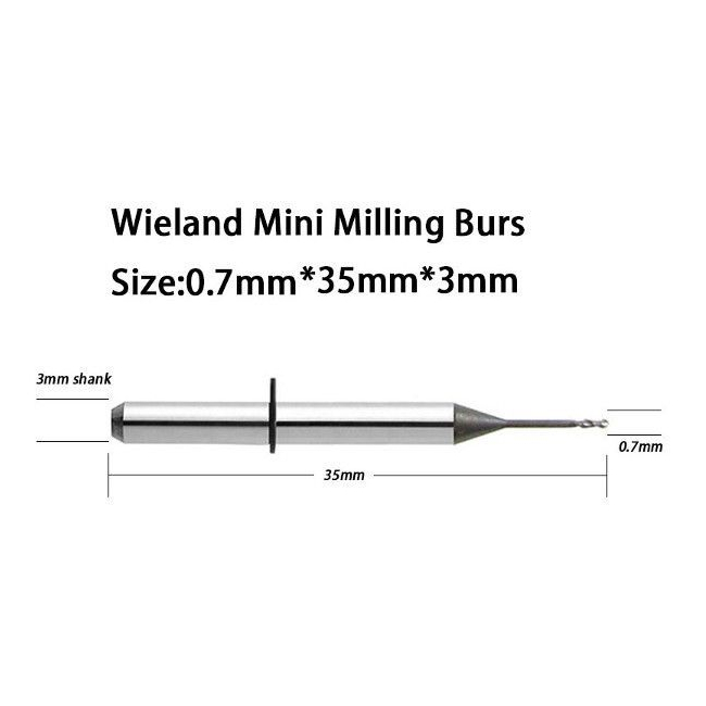 ZircoMill Wieland Mini Frézer 0,7 mm