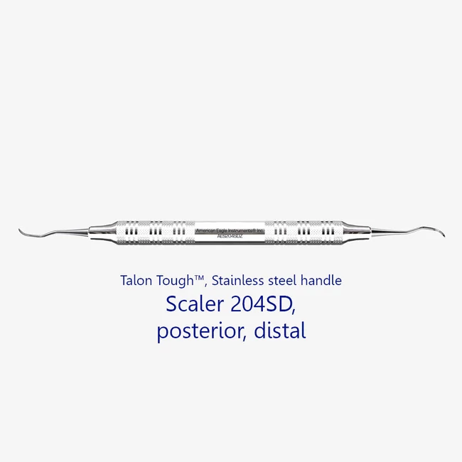Fogászati műszer Scaler 204SD Posterior Distal, acél markolattal