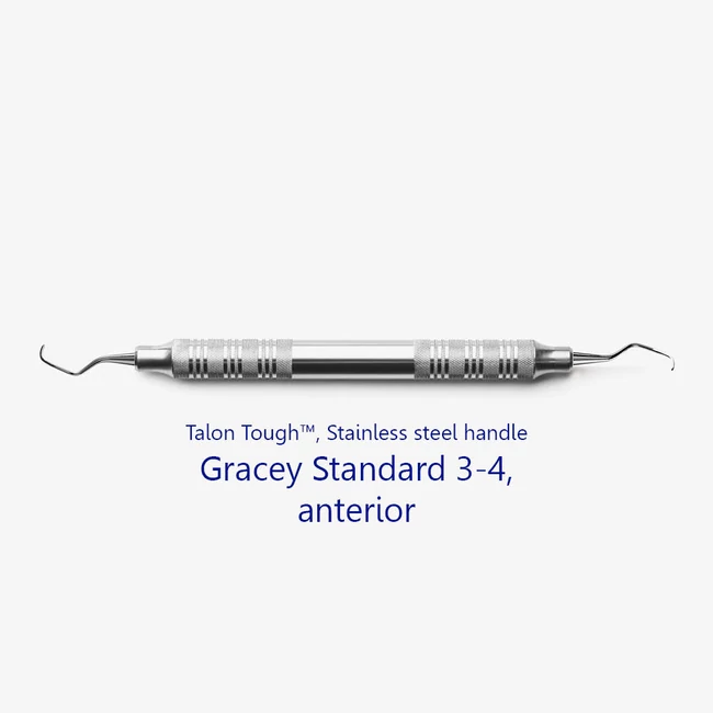 Fogászati műszer Gracey Standard 3-4 Anterior, with stainless steel handle 38  fém nyéllel