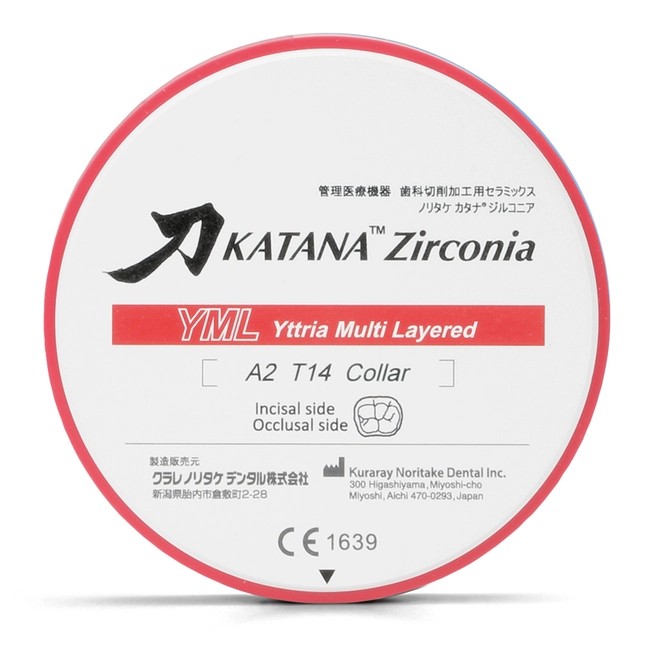 Katana Zirconia YML 14 mm A2