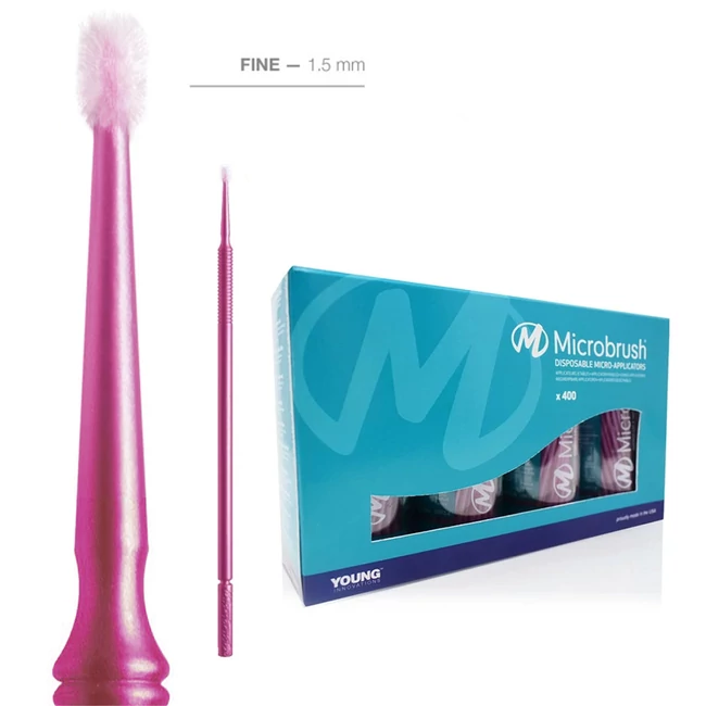 Microbrush® Applicator Tube Series - Fine - Pink 4x100 pcs