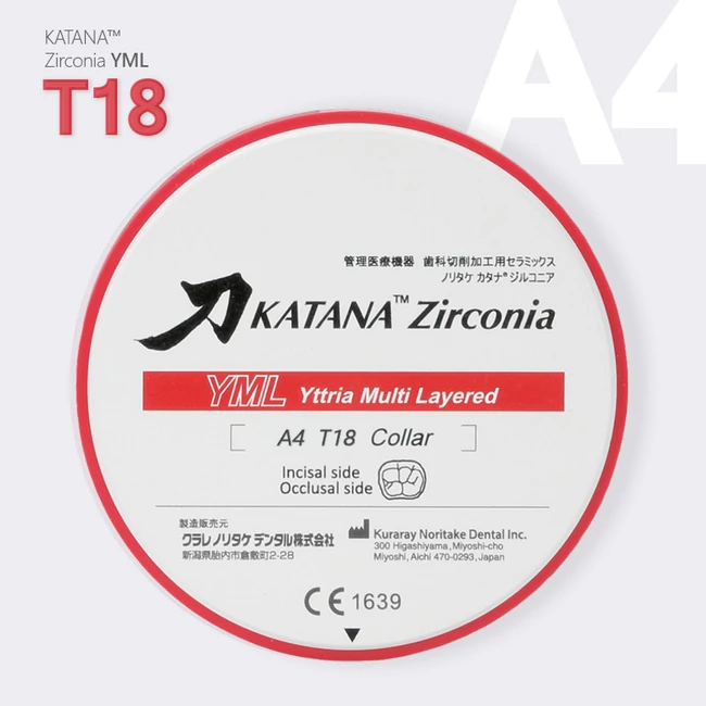 Katana Zirconia YML 18 mm A4