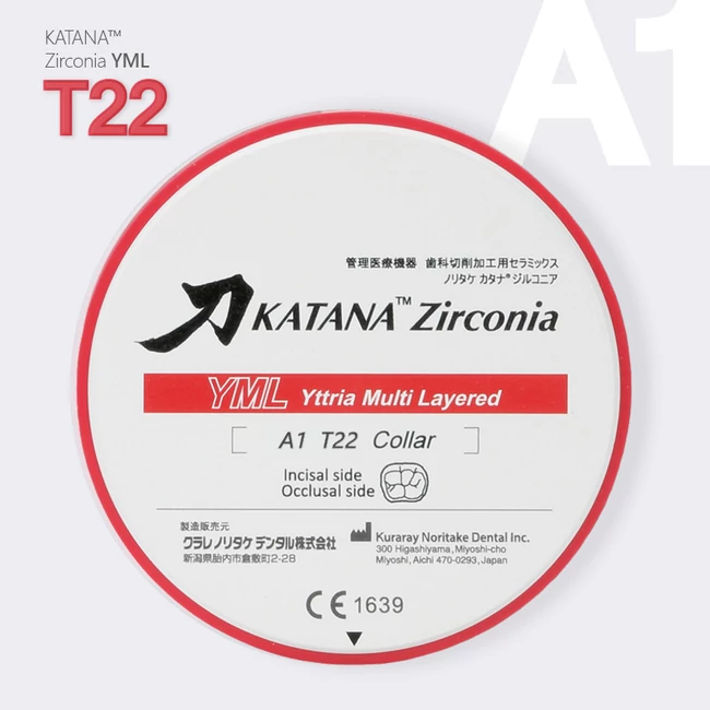 Katana Zirconia YML 22 mm A1