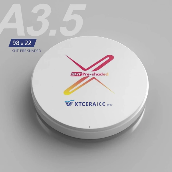 XTCERA SHT Pre-Shaded Zirconia XW 98x22 mm - A3.5