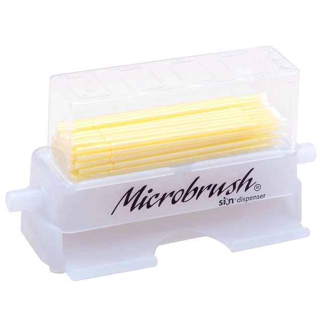 Microbrush M10 Adagoló + Finom applikátor - Sárga 50 db