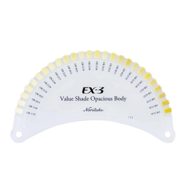 Noritake EX-3 C-Guide  Value Shade Opacious Body - "V-3D" opákdentin masszánkénti fogszínkulcs
