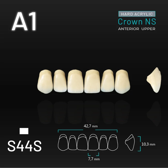 Yamahachi Acryl Crown NS upper anterior A1-S44S