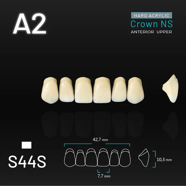 Yamahachi Acryl Crown NS upper anterior A2-S44S
