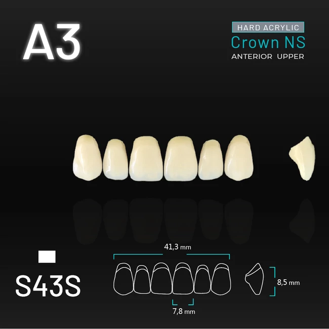 Yamahachi Acryl Crown NS felső metsző A3 S43S