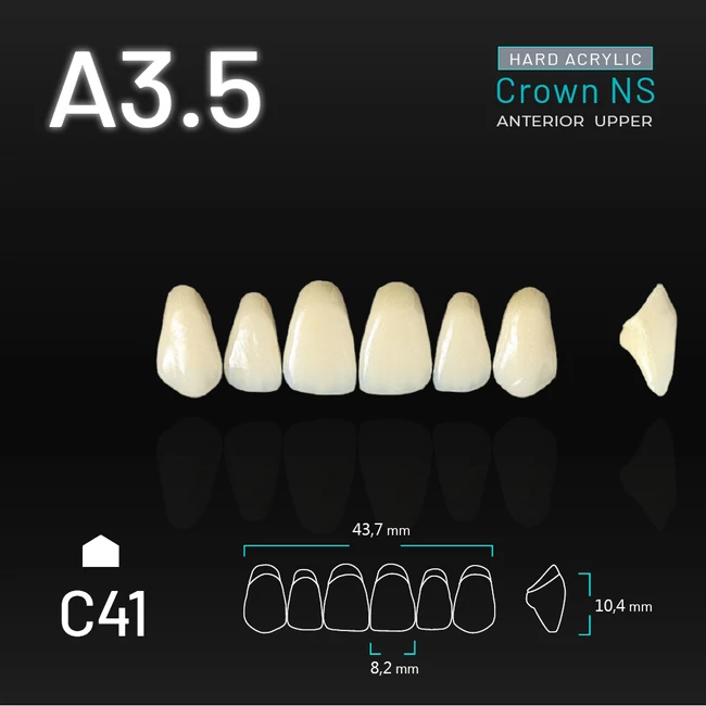 Yamahachi Acryl Crown NS felső metsző A3,5 C41