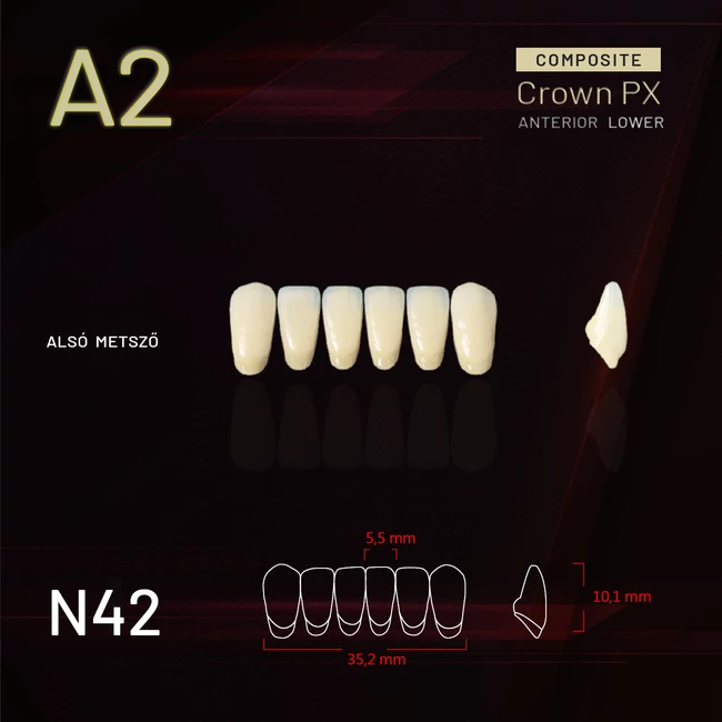 Yamahachi Composit Crown alsó metsző A2 N42