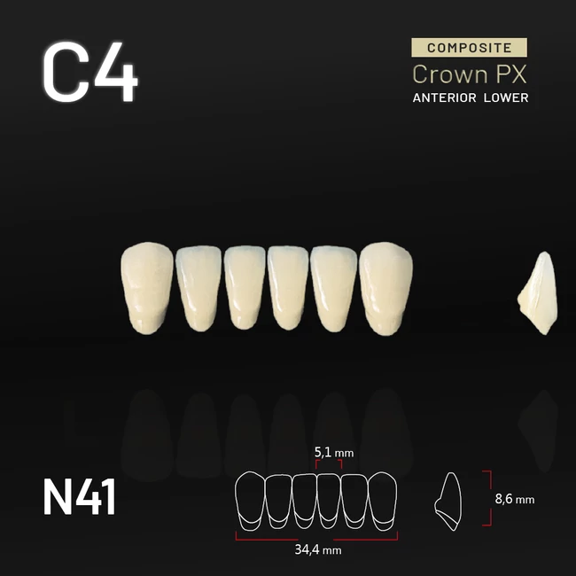Yamahachi Composit Crown alsó metsző C4 N41